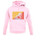 Bhutan Barcode Style Flag unisex hoodie