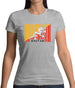 Bhutan Barcode Style Flag Womens T-Shirt