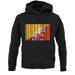 Bhutan Barcode Style Flag unisex hoodie