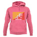 Bhutan Barcode Style Flag unisex hoodie