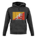 Bhutan Barcode Style Flag unisex hoodie