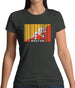 Bhutan Barcode Style Flag Womens T-Shirt