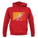 Bhutan Barcode Style Flag unisex hoodie