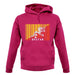 Bhutan Barcode Style Flag unisex hoodie