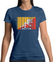 Bhutan Barcode Style Flag Womens T-Shirt