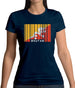 Bhutan Barcode Style Flag Womens T-Shirt