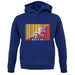 Bhutan Barcode Style Flag unisex hoodie