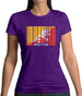 Bhutan Barcode Style Flag Womens T-Shirt