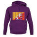 Bhutan Barcode Style Flag unisex hoodie