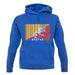 Bhutan Barcode Style Flag unisex hoodie