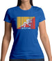 Bhutan Barcode Style Flag Womens T-Shirt