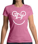 Bicycle Smiley Face Womens T-Shirt