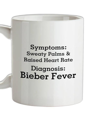 Bieber Fever Symptoms Ceramic Mug