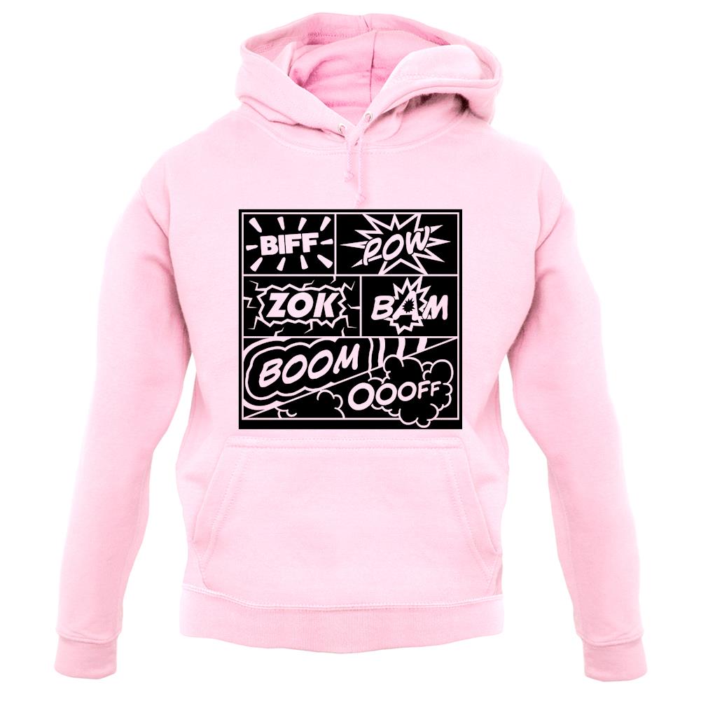 Biff Pow Bam Comic book unisex hoodie