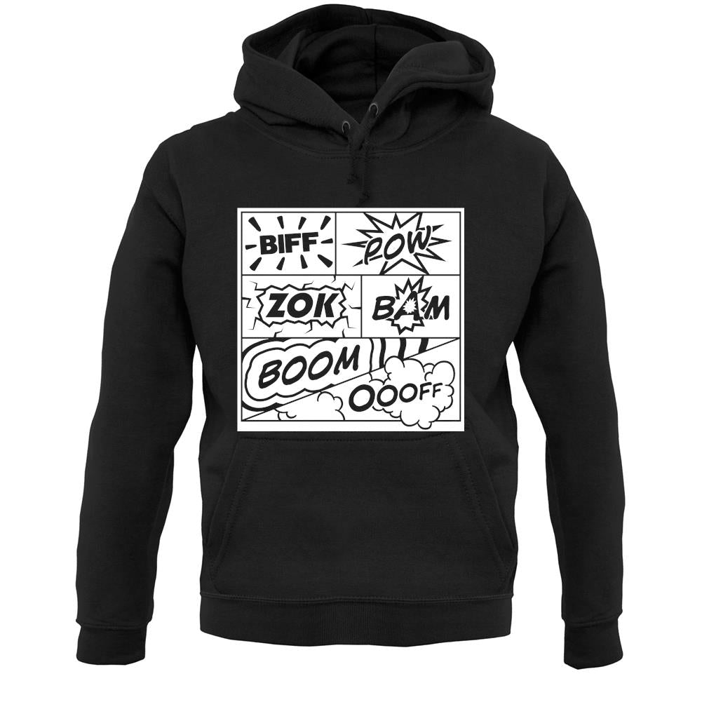 Biff Pow Bam Comic book Unisex Hoodie