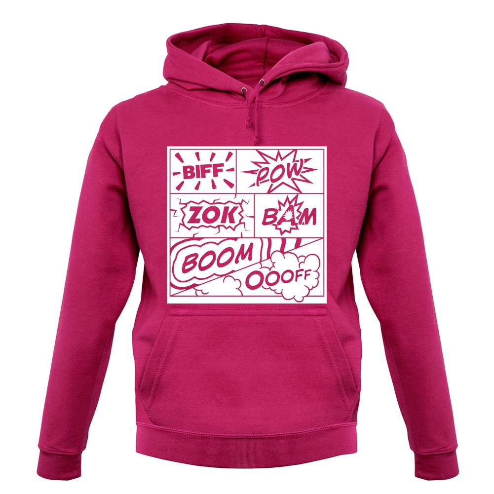 Biff Pow Bam Comic book unisex hoodie