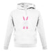 White Easter Bunny unisex hoodie