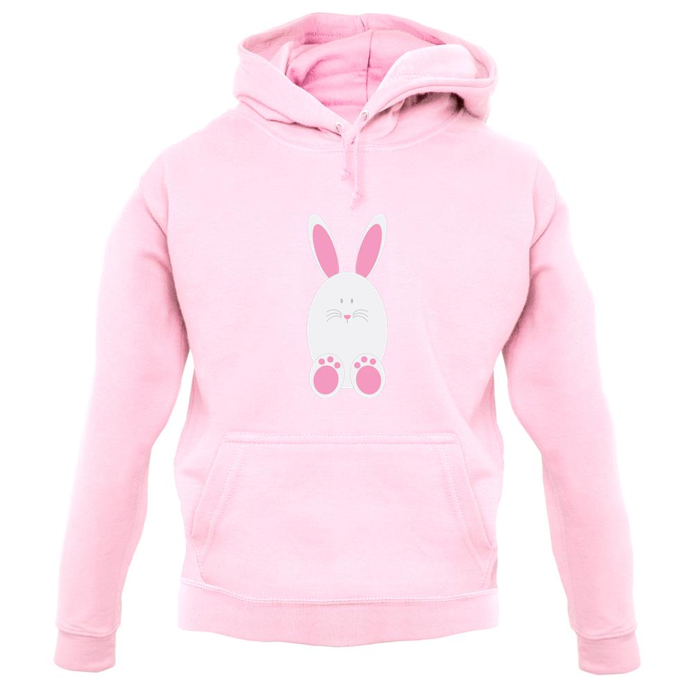 White Easter Bunny unisex hoodie
