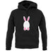 White Easter Bunny unisex hoodie