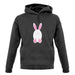 White Easter Bunny unisex hoodie