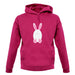 White Easter Bunny unisex hoodie