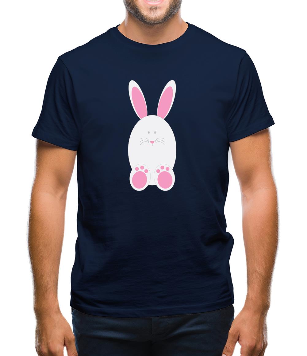 White Easter Bunny Mens T-Shirt