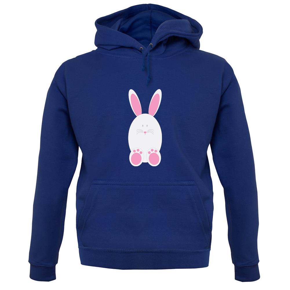 White Easter Bunny unisex hoodie