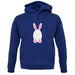 White Easter Bunny unisex hoodie