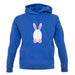 White Easter Bunny unisex hoodie