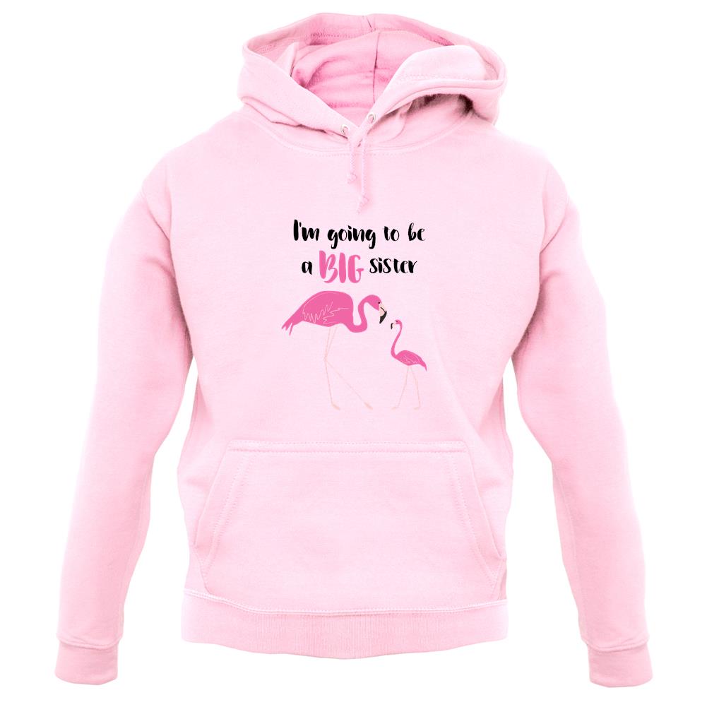 Big Sister Flamingo unisex hoodie