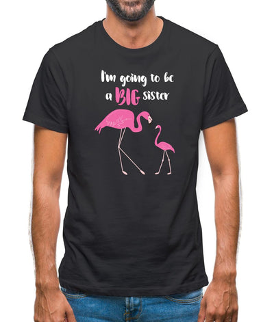 Big Sister Flamingo Mens T-Shirt