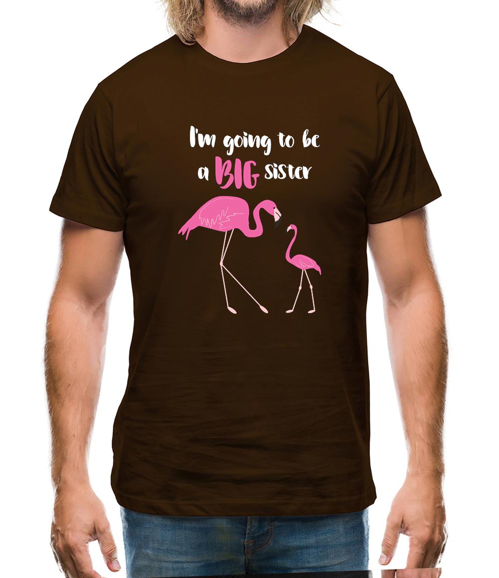 Big Sister Flamingo Mens T-Shirt