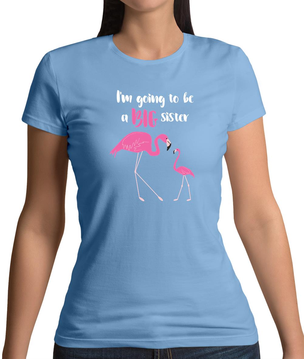 Big Sister Flamingo Womens T-Shirt