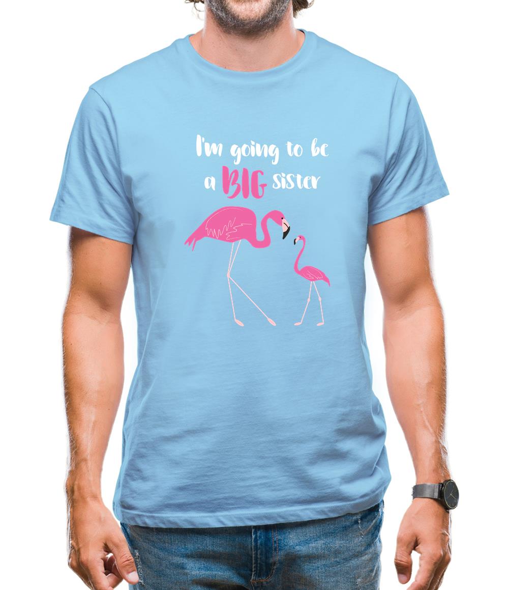 Big Sister Flamingo Mens T-Shirt