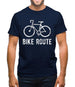 Bike Route Mens T-Shirt