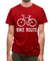 Bike Route Mens T-Shirt