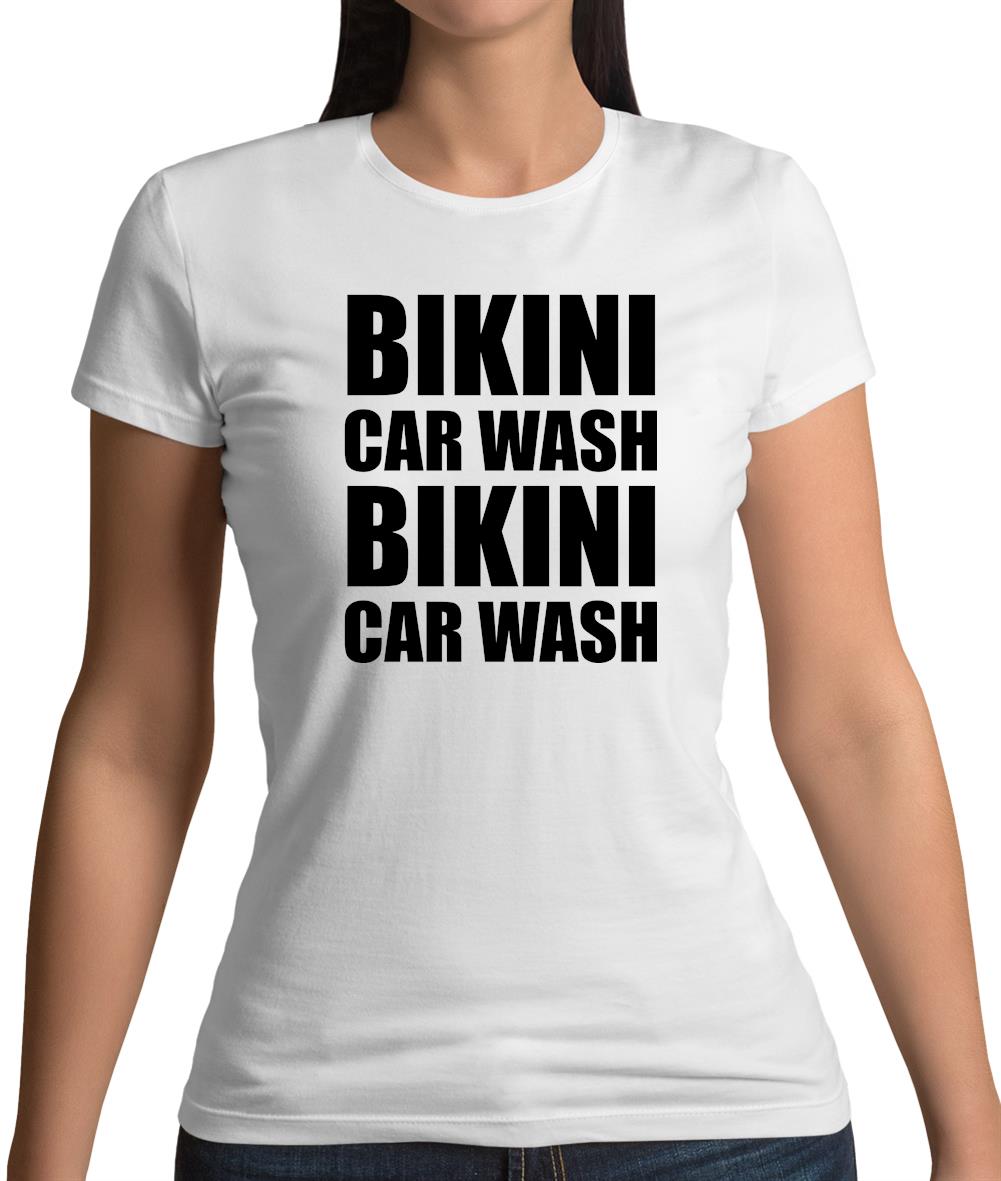 Bikini Car Wash Womens T-Shirt