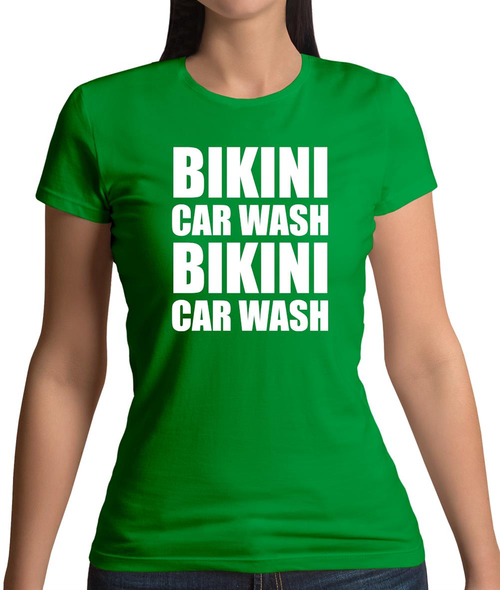 Bikini Car Wash Womens T-Shirt