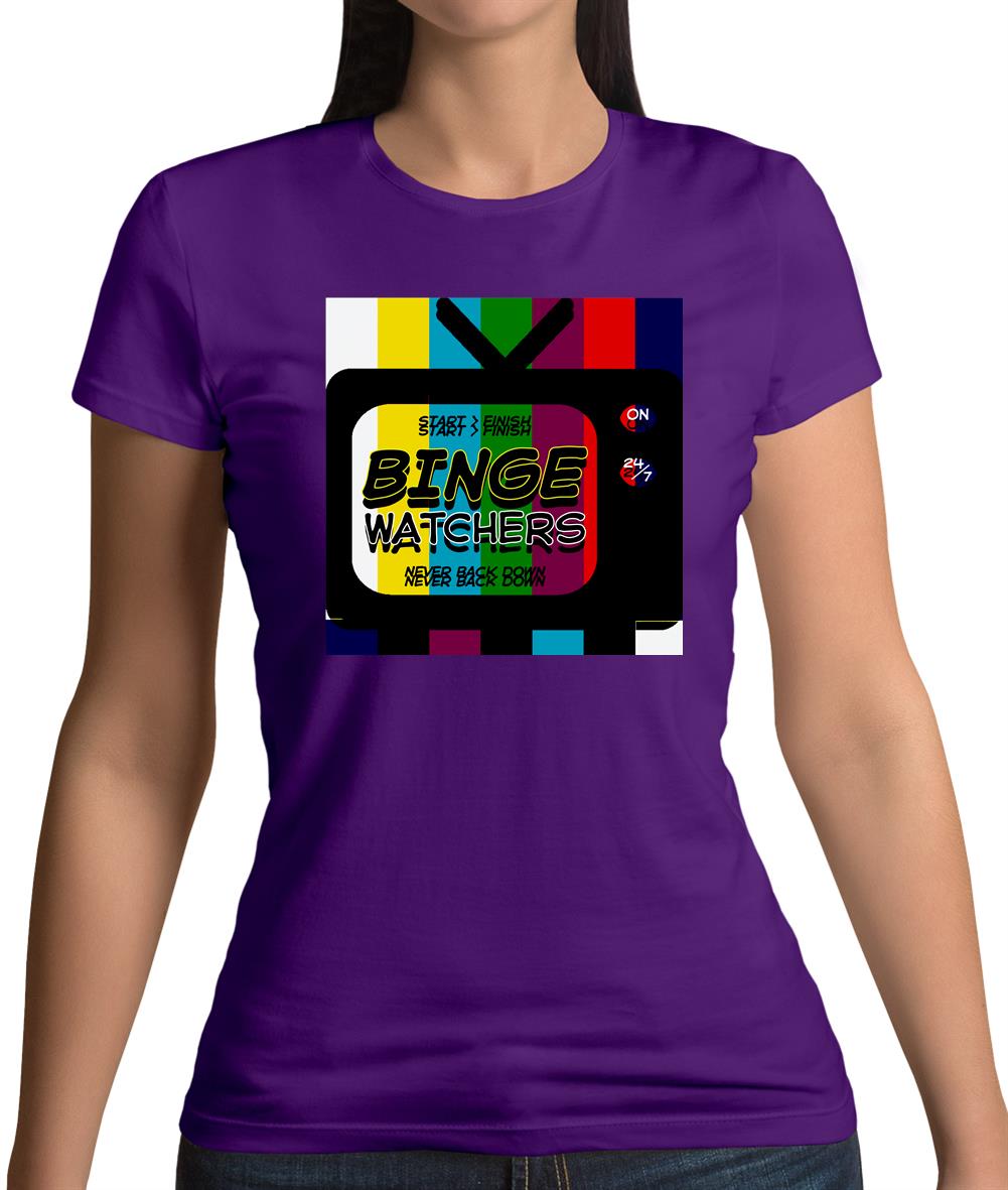 Binge Watchers Womens T-Shirt