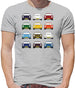 Porsche 911 Carrera Rs 12 Colours Mens T-Shirt