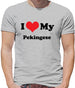 I Love My Pekingese Mens T-Shirt