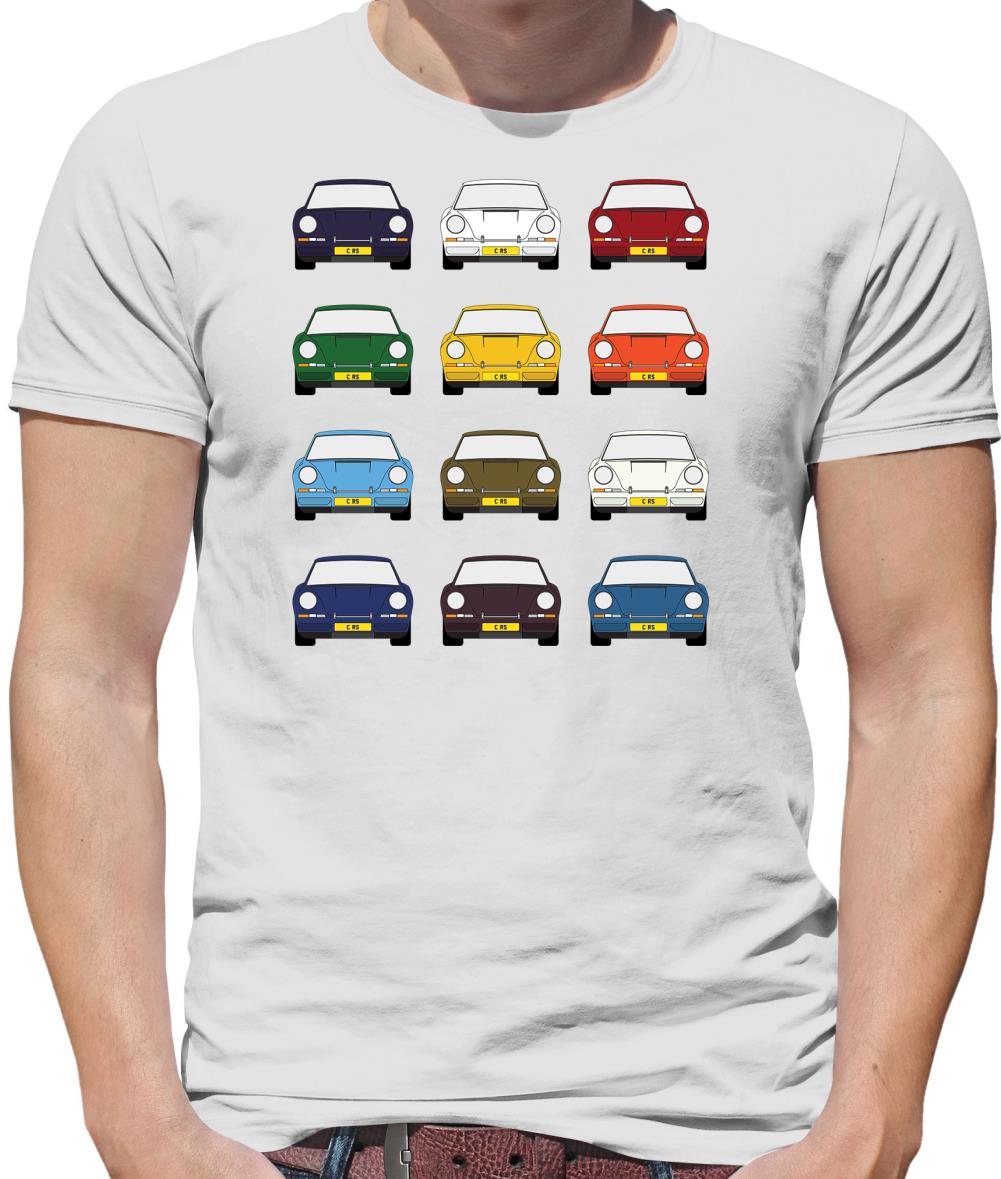 Porsche 911 Carrera Rs 12 Colours Mens T-Shirt