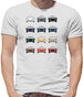 Porsche Box 928 T 12 Colour Grid Mens T-Shirt