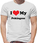 I Love My Pekingese Mens T-Shirt