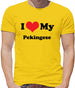 I Love My Pekingese Mens T-Shirt