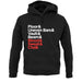 Blood Sweat And Chalk unisex hoodie