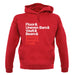Blood Sweat And Chalk unisex hoodie