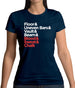 Blood Sweat And Chalk Womens T-Shirt
