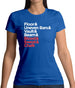 Blood Sweat And Chalk Womens T-Shirt