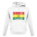 Bolivia Barcode Style Flag unisex hoodie